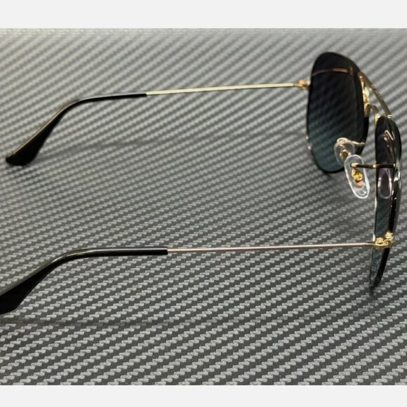 RAY BAN Black Gradient Unisex Aviator 62 mm Sunglasses - Picture 4 of 5